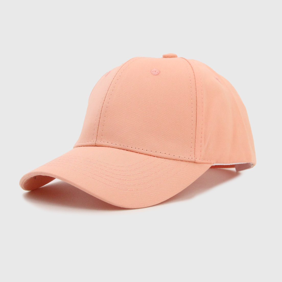 Hc Gorra Visera Curva Paneles Algodon Rosado Angulo Kaspi