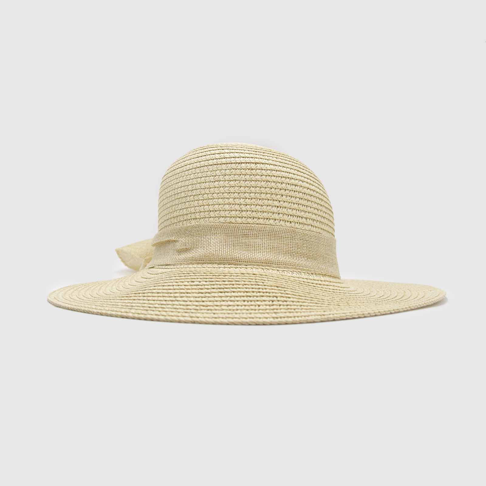 Sombrero rafia con lazo