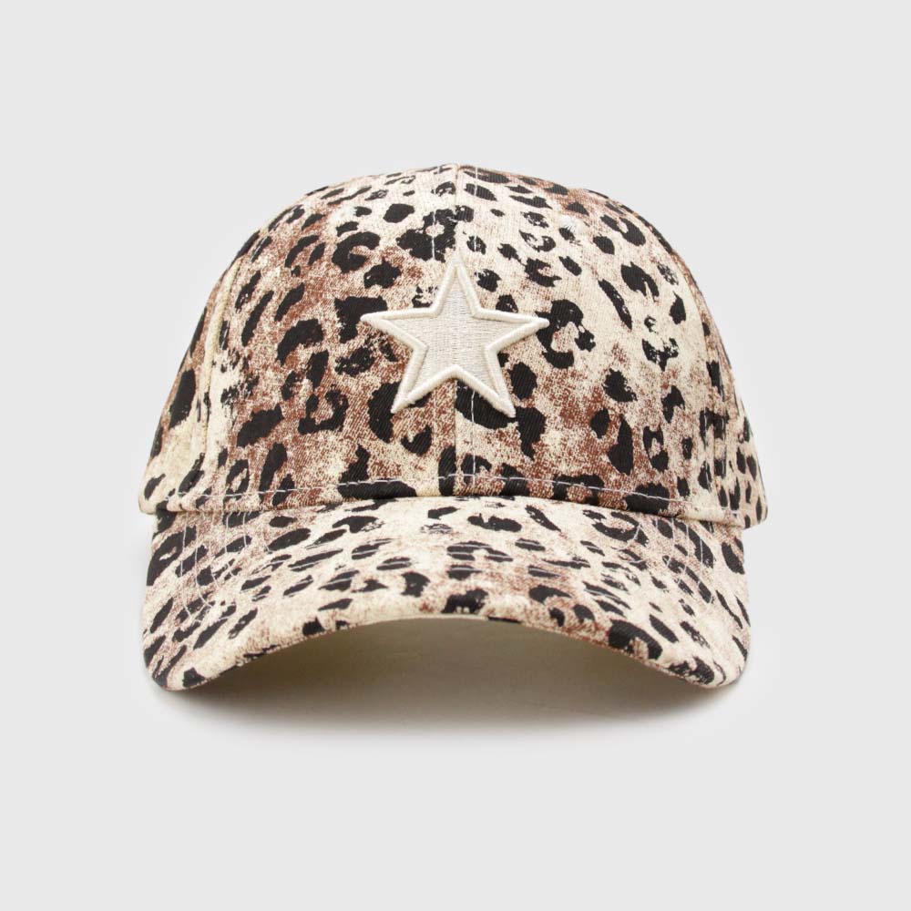 Gorra wild animal print con estrella 072