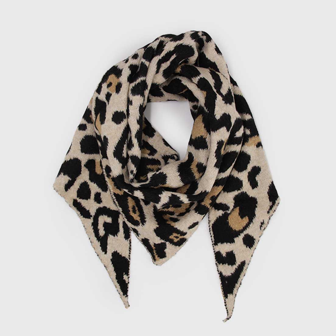 Echarpe de punta estampado animal print