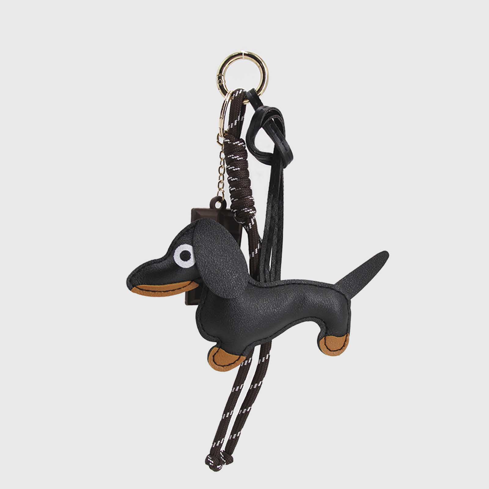 Llavero charm para bolso perrito chocolate 062