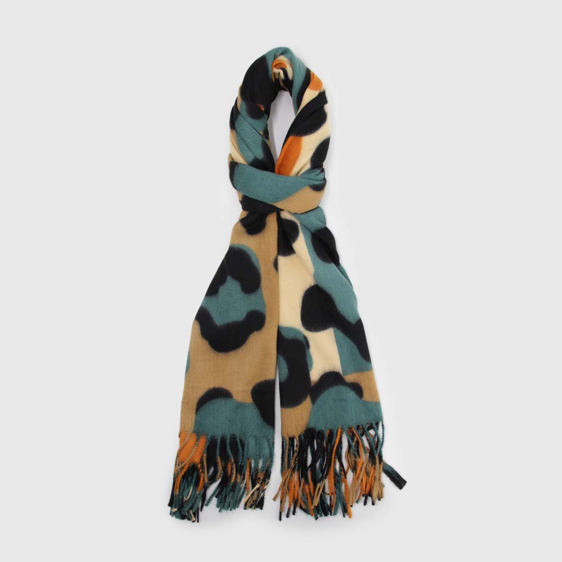 sc040 B-001 Cashmere estampado block animal print 040 - Imagen 1