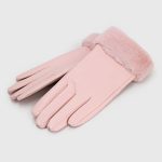 Guantes de cuerina peludo