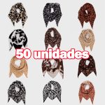 Embalaje 50 echarpes punta de diseño surtidas