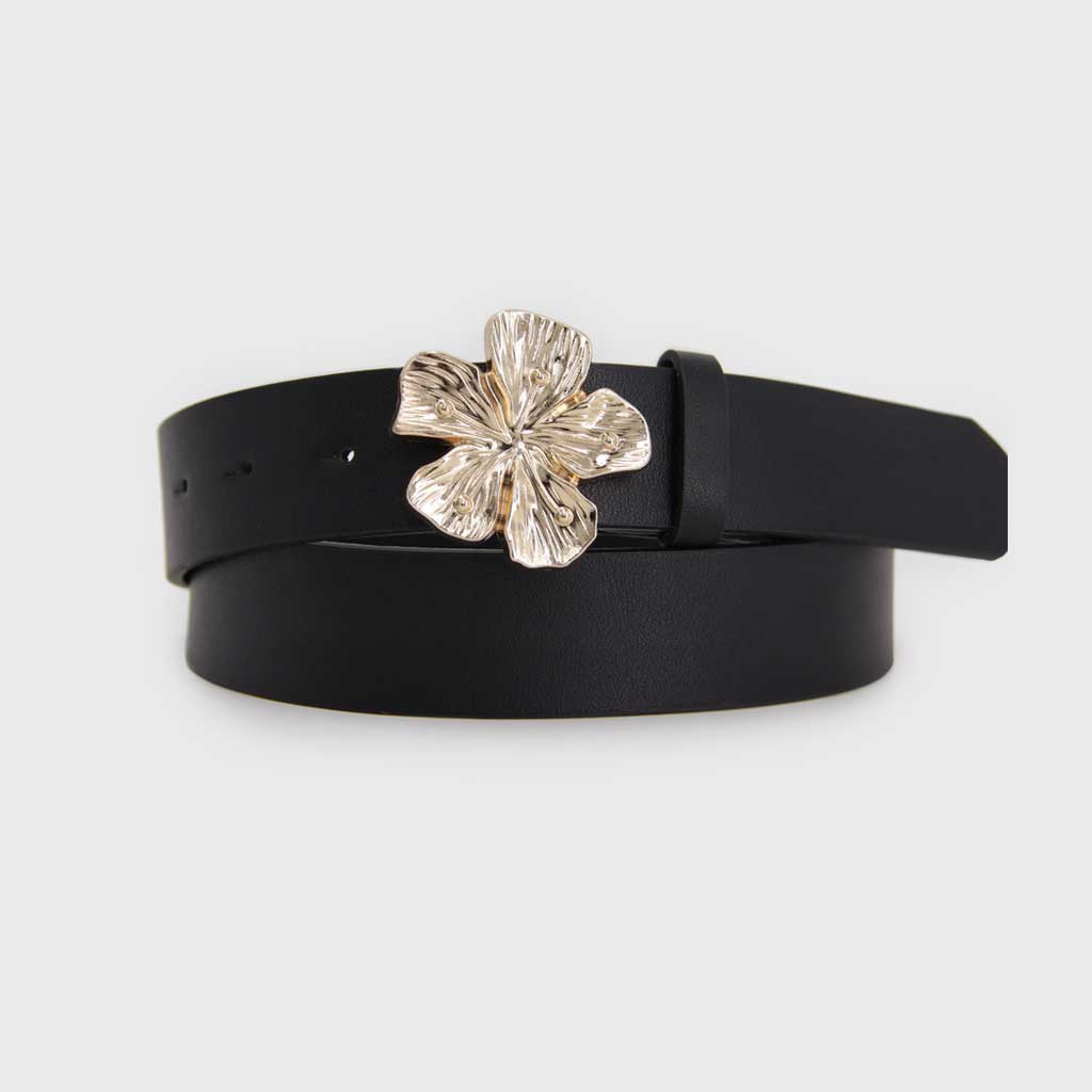 Cinturón mujer hebilla flor